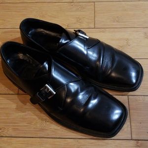 Mens prada monk strap leather dress shoe